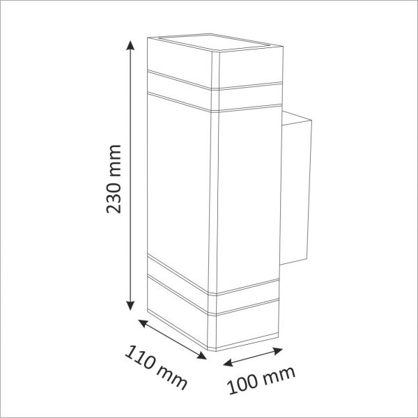 Lampa kinkiet ścienny ogrodowy GILBERT Y218 LED 307866