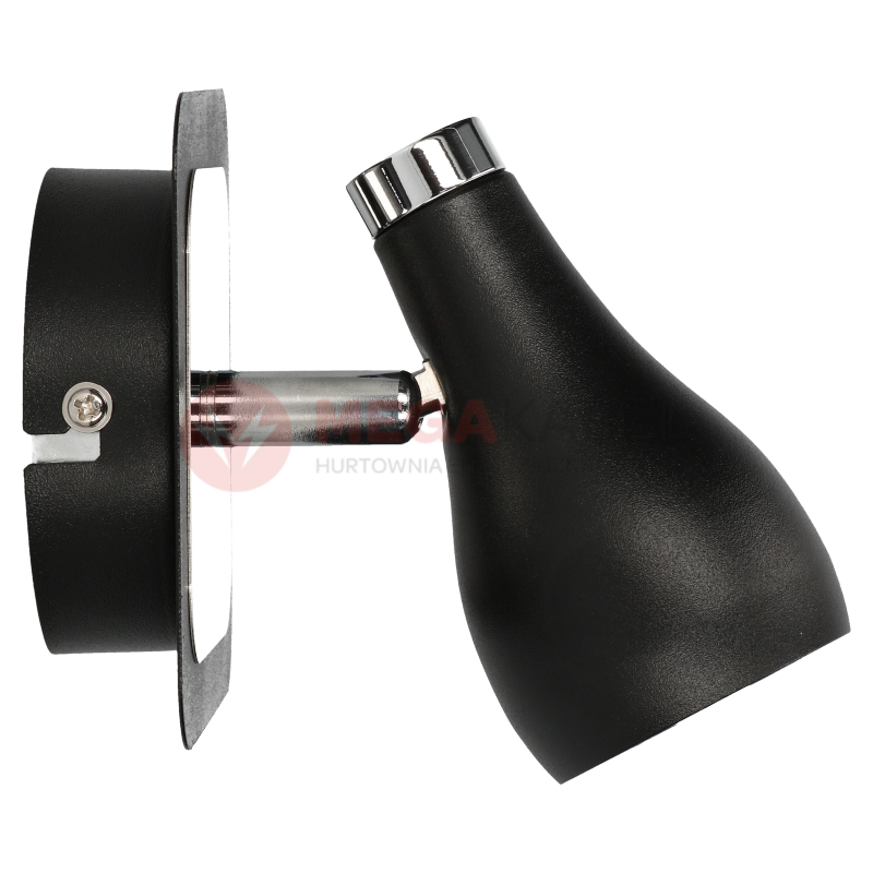 Lampa kinkiet ścienny KINGA 1D czarny GU10 1x4W 03251 Struhm