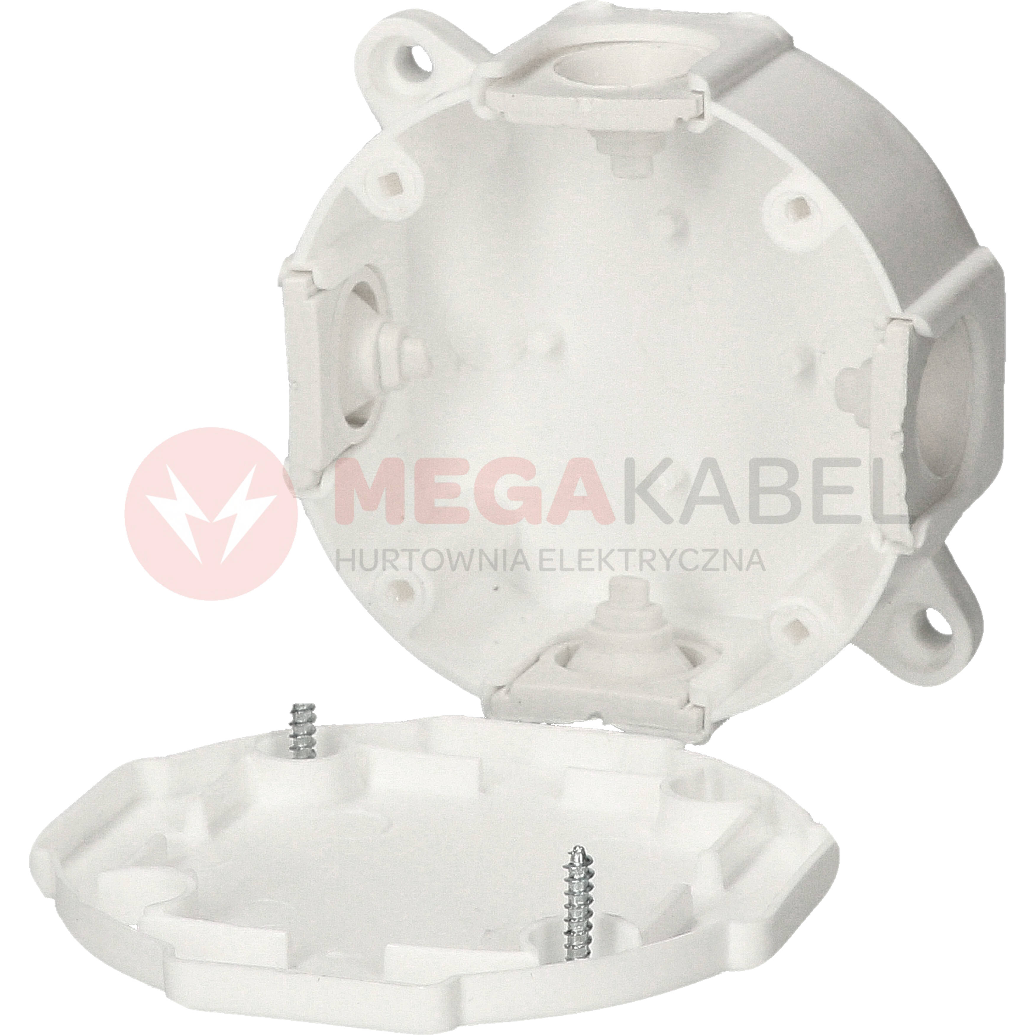 Puszka biała nt IP41 79x79x37 075-01 Viplast