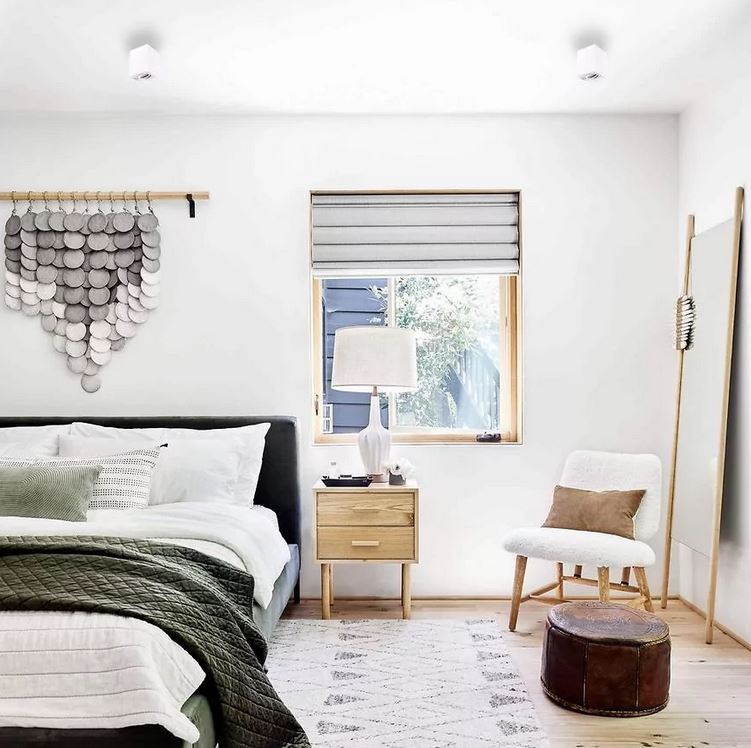 Lampa sufitowa plafon natynkowy HARY D kwadrat biały 03714 GU10