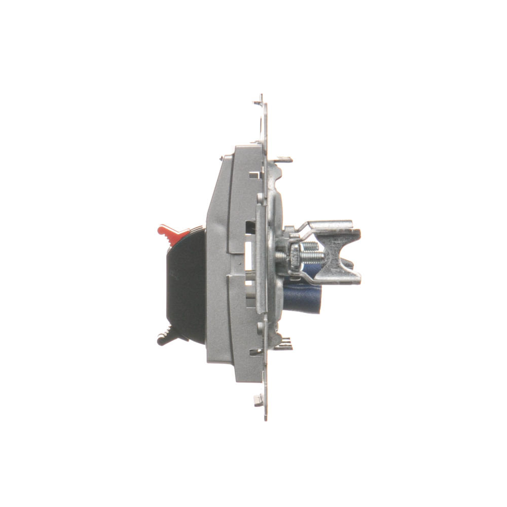 Simon54 Gniazdo głośnikowe podwójne DGL32.01/43 srebne