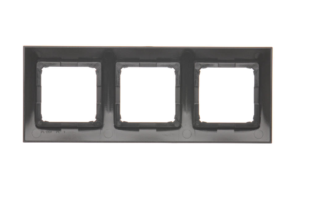 Simon54 Ramka na 3-moduły DR3/46 brązowy