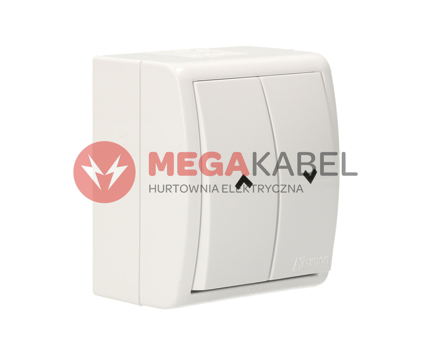 Aquarius Przycisk żaluzjowy hermetyczne 2-bieg AQZ1/11 biały SIMON