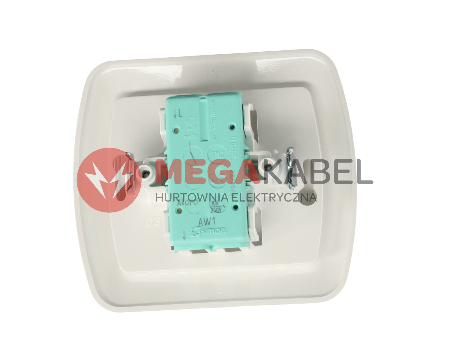 Akord Łącznik pojedynczy AW1/11 biały SIMON