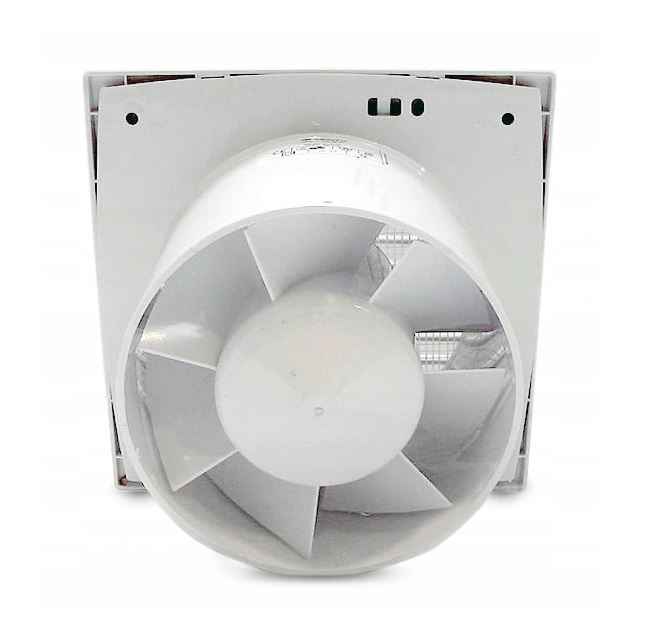 Wentylator domowy ścienny biały wyłącznik czasowy fi 125 230V 16W 180m3/h 35dB VENTS