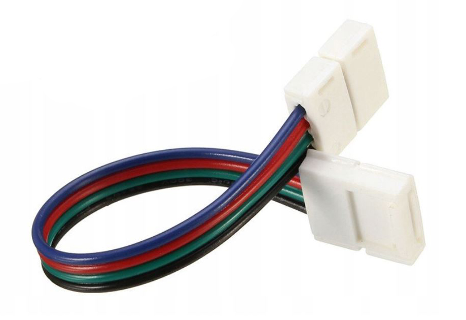Konektor do pasków LED RGB złączka 10mm click z przewodem