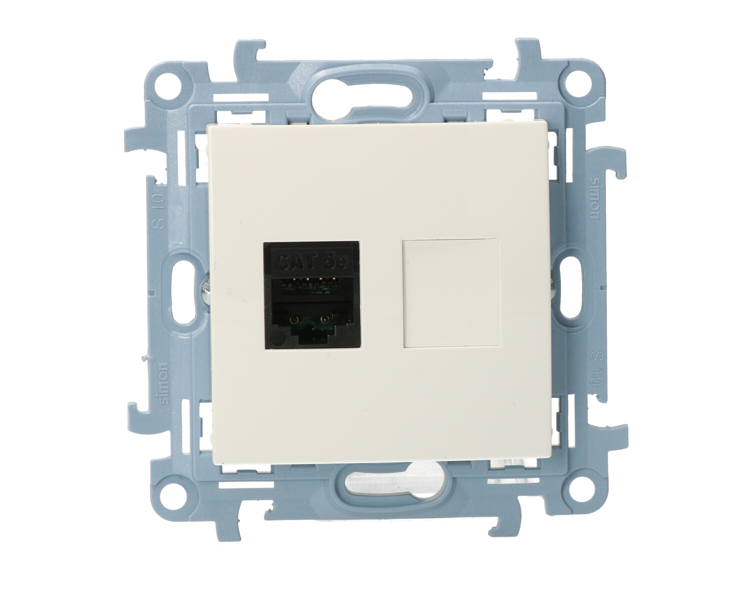 Simon10 Gniazdo komputerowe pojedyńcze RJ45 C51.01/11 biały SIMON