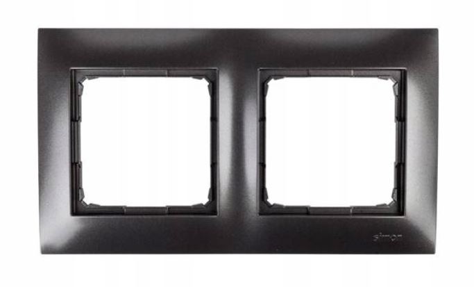 Simon54 Ramka na 2-moduły DR2/48 antracyt