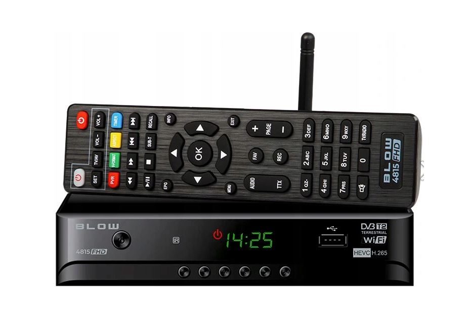 Tuner dekoder DVB-T/T2 H.265 WIFI nowa generacja BLOW