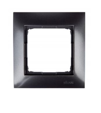 Simon54 ramka na 1-moduł antracyt