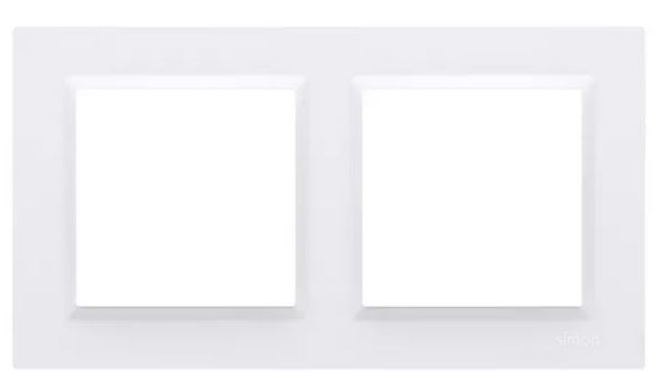 Simon10 Ramka 2-krotna CR2/11 biała SIMON