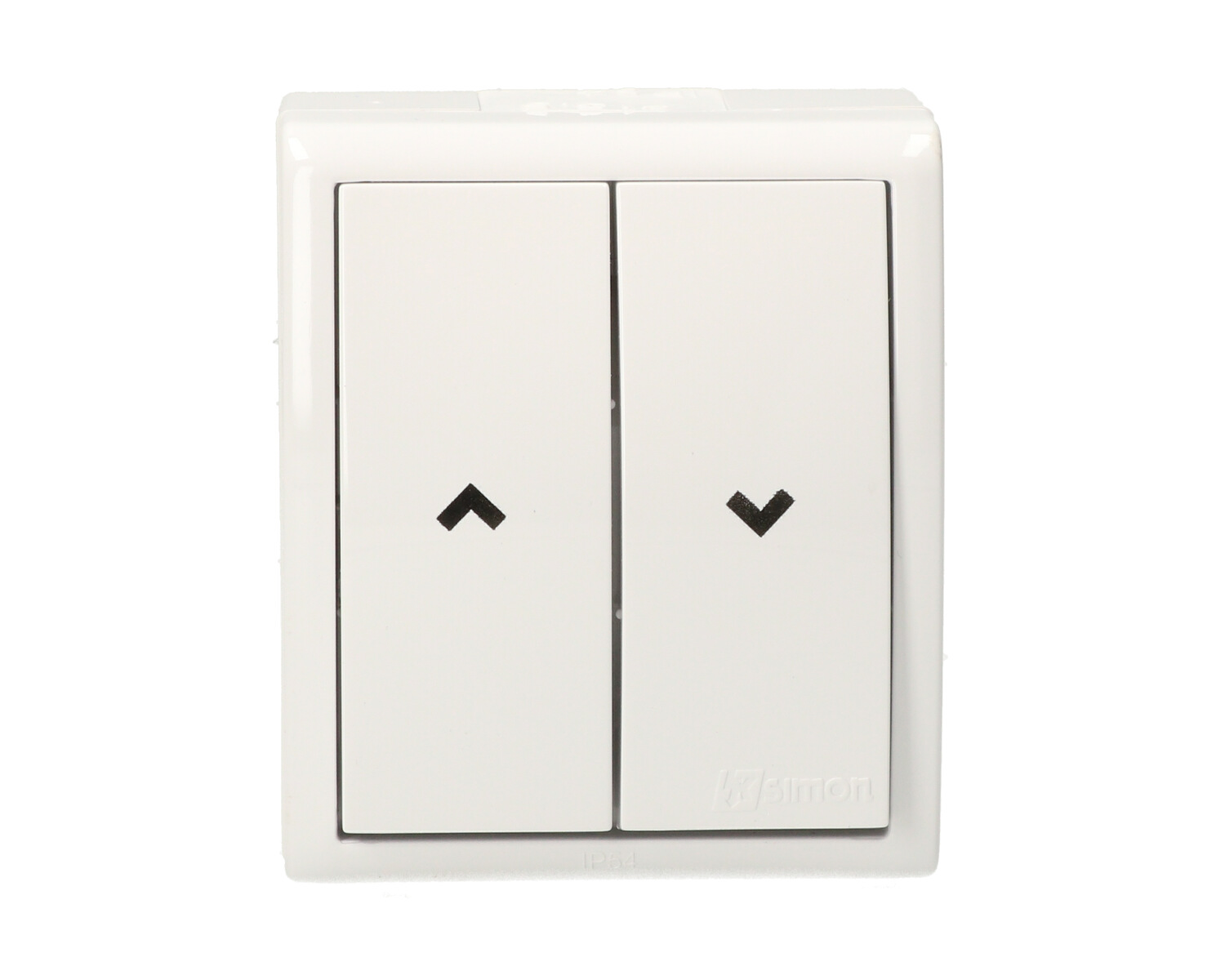 Aquarius Przycisk żaluzjowy hermetyczne 2-bieg AQZ1/11 biały SIMON