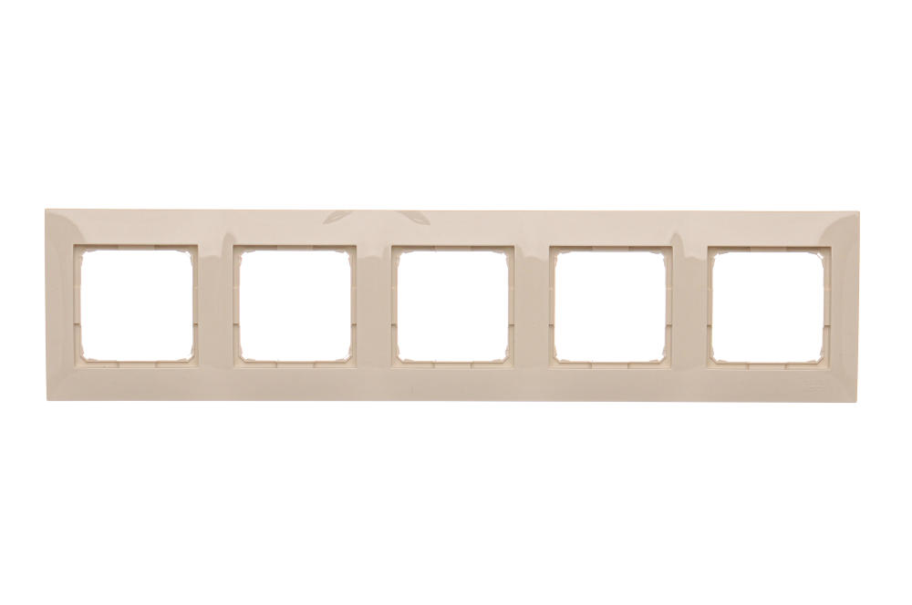 Simon54 Ramka 5-krotna DR5/41 beżowy