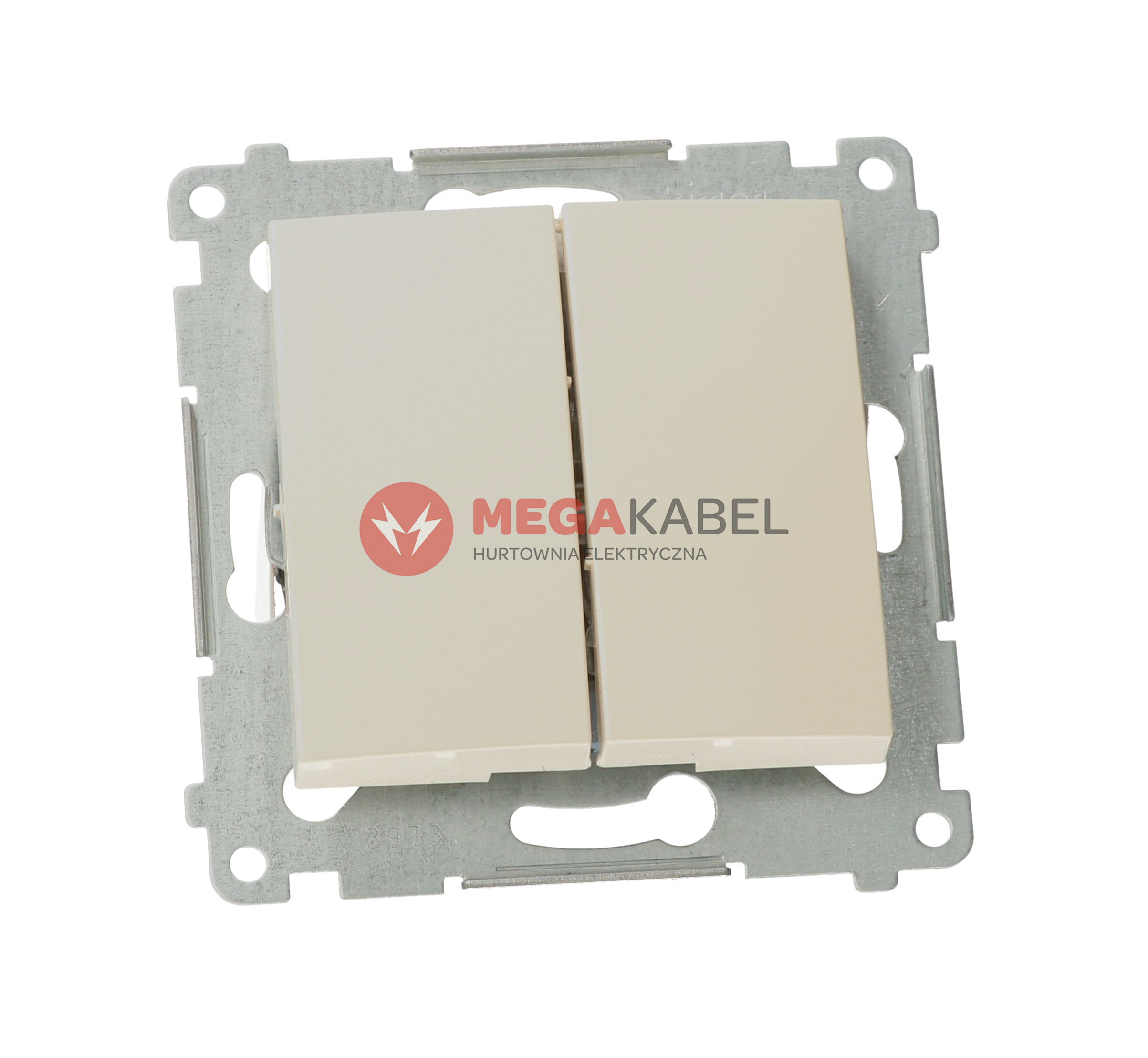 Simon54 Przycisk zwierny podwójny DP2.01/41 beżowy