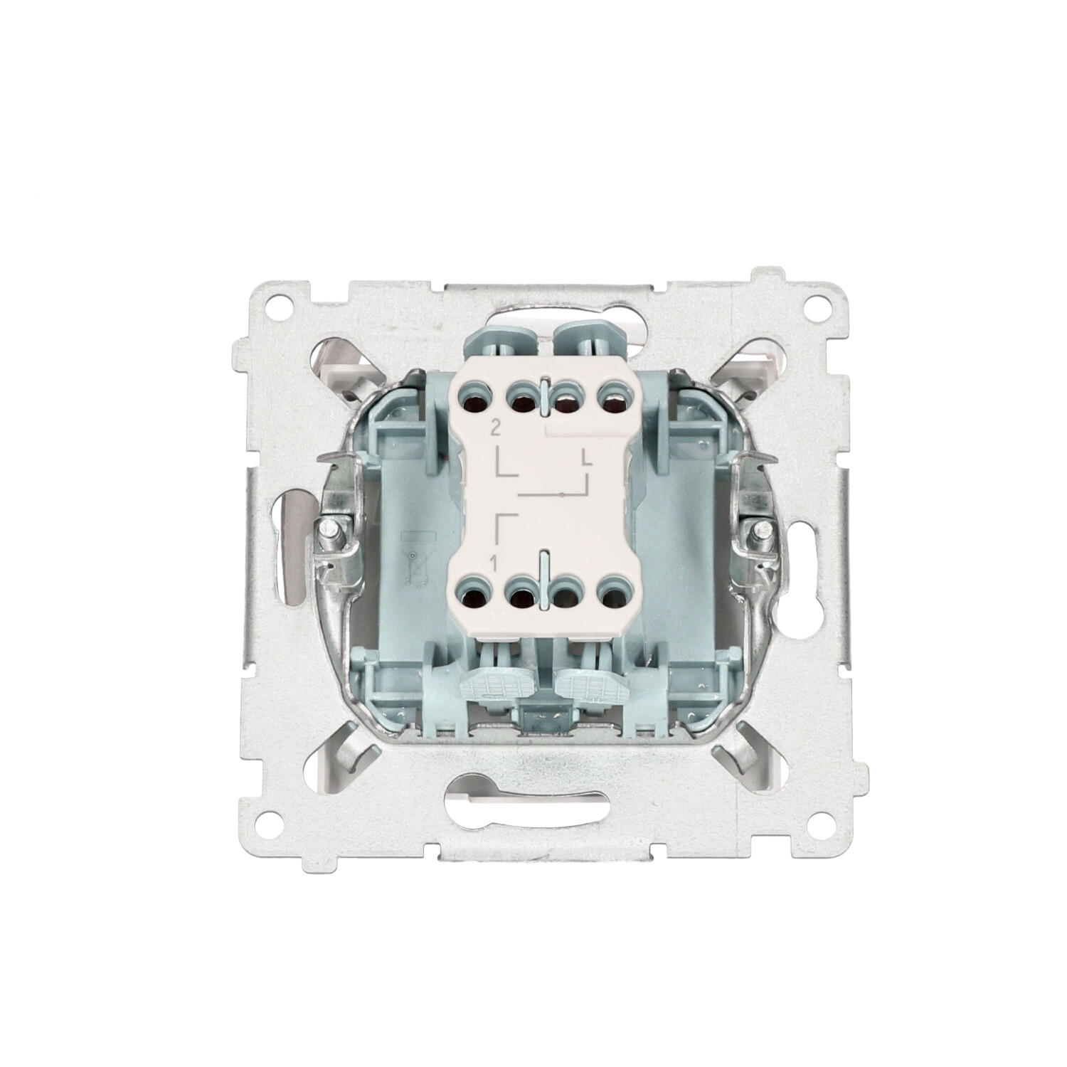 Simon54 Łącznik żaluzjowy pojedynczy trójpozycyjny (1-0-2) DZW1K.01/11 biały