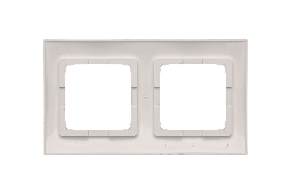 Simon54 Ramka na 2-moduły DR2/43 srebrny