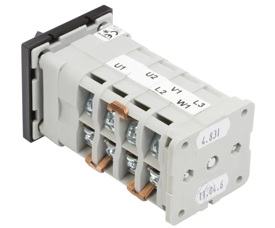 Łącznik krzywkowy gwiazda-trójkąt 3P 63A do zabudowy ŁK63-4.831P03 IP65 SPAMEL