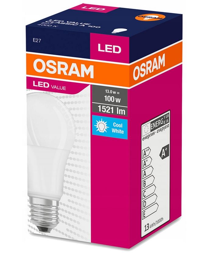 Żarówka LED 9W E27 Value CLA60 WW 240V Osram