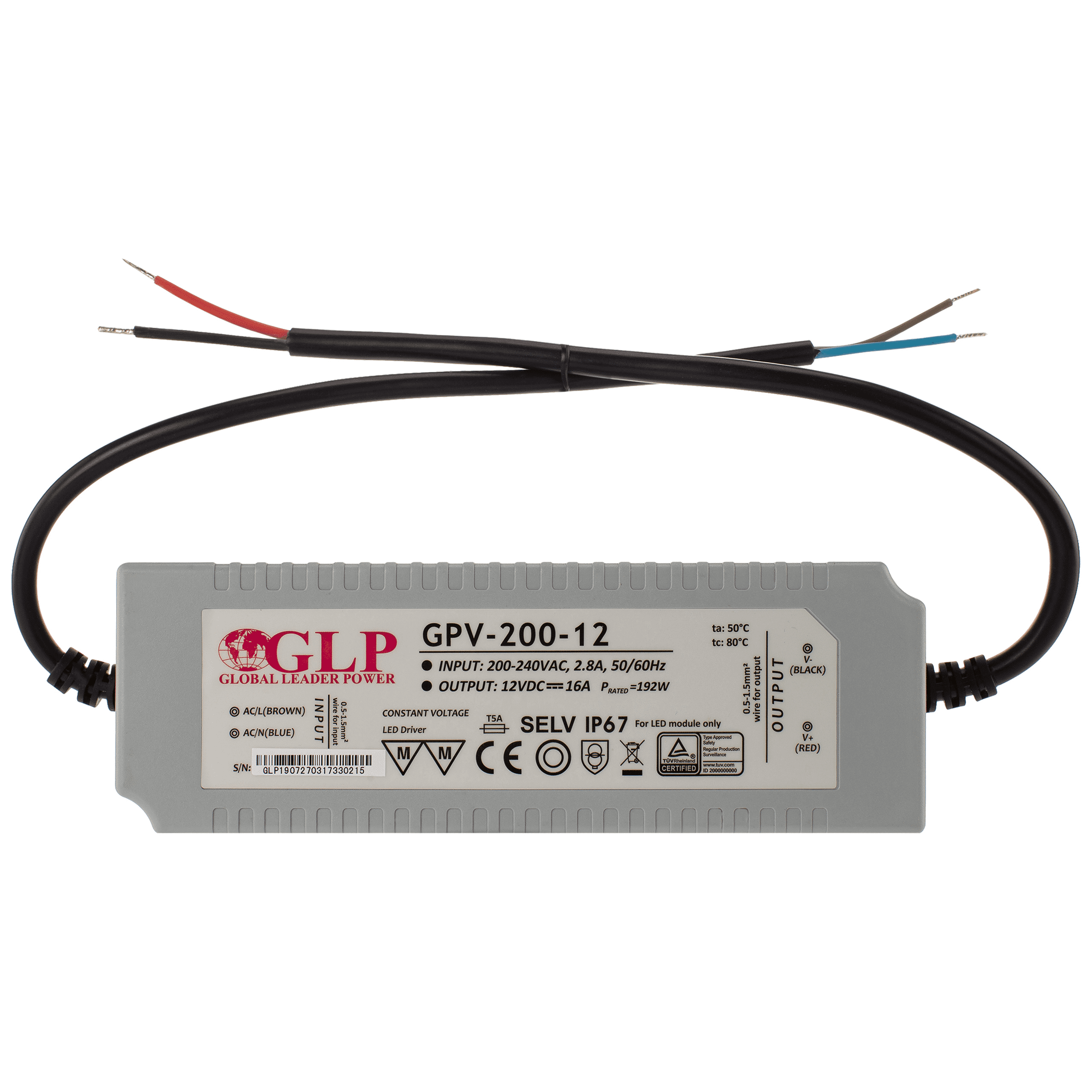 Zasilacz 12V 16A 200W MPL