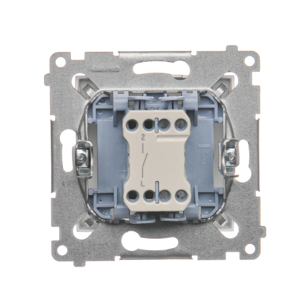 Simon54 Łącznik jednobiegunowy DW1.01/43 srebrny