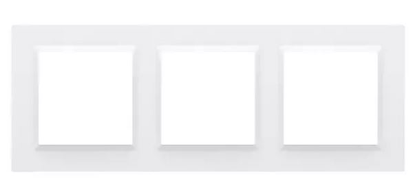 Simon10 Ramka 3-krotna CR3/11 biała SIMON