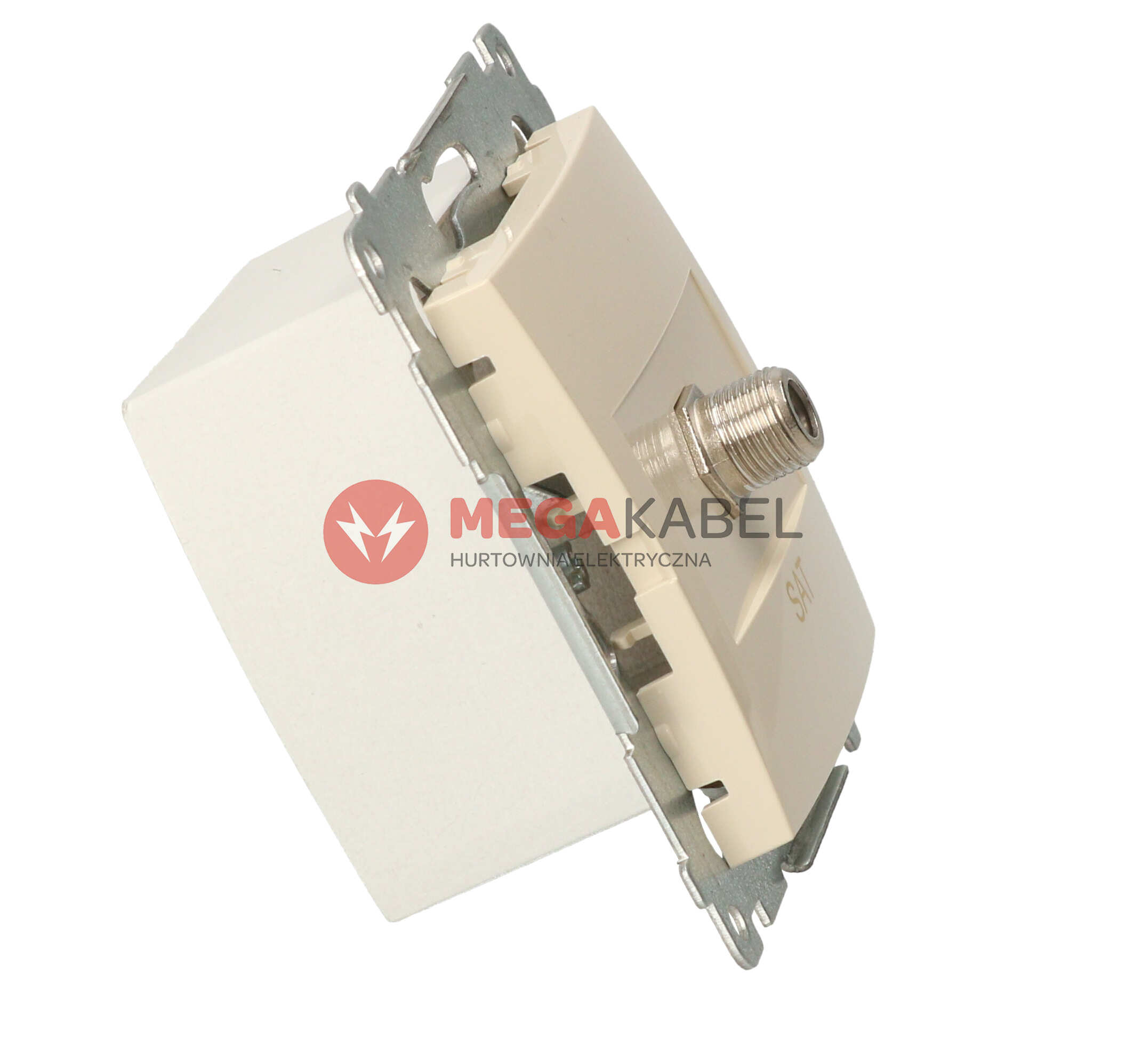 Simon54 Gniazdo satelitarne pojedyńcze DASF1.01/41 beżowy SIMON