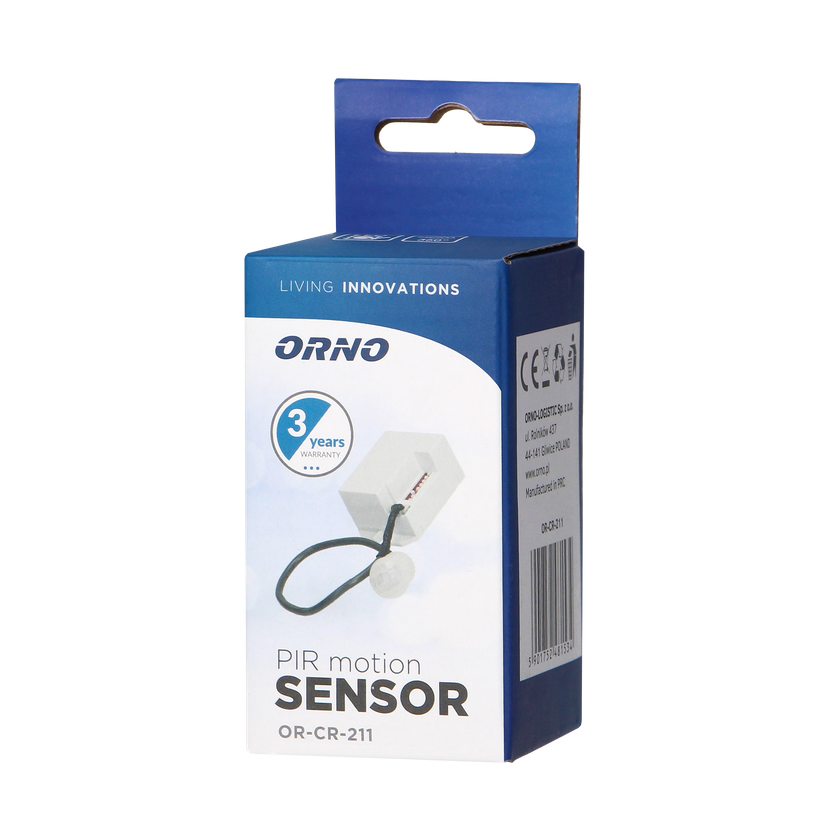 Czujnik ruchu z sensorem 360° IP20 800W OR-CR-211 ORNO