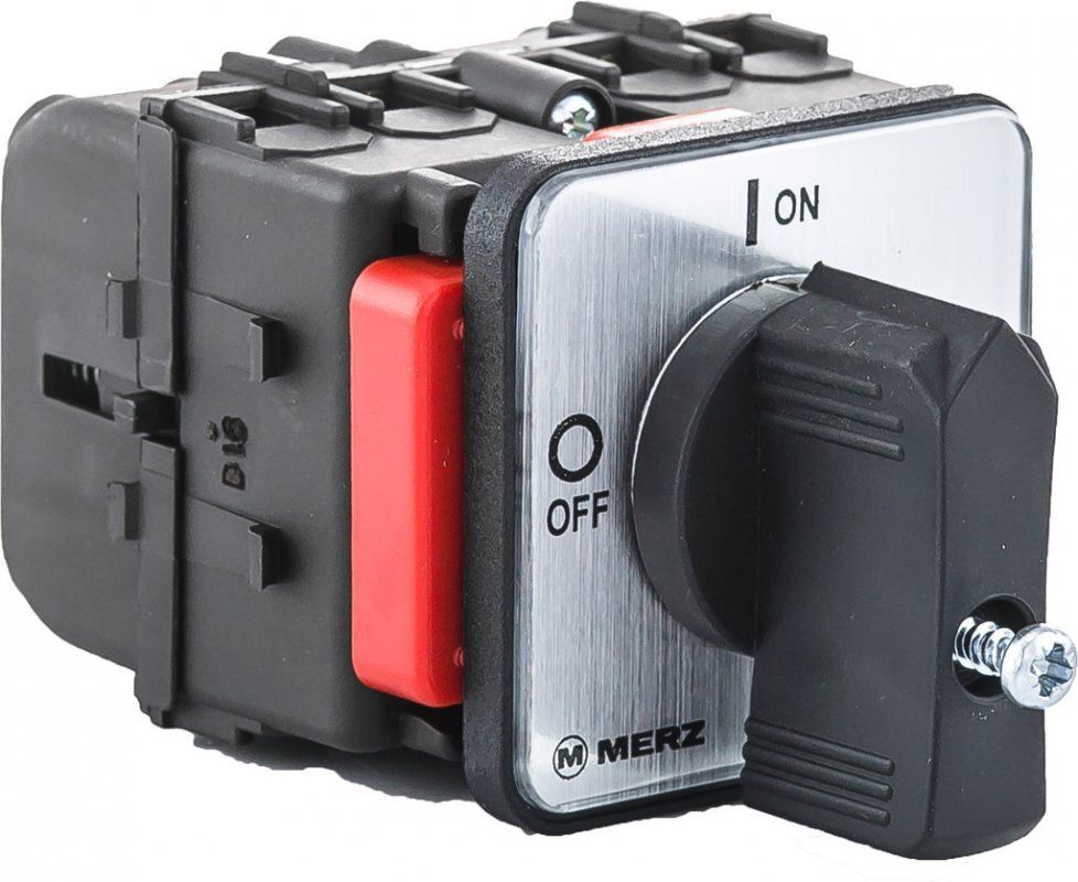 Łącznik krzywkowy 0-1 16A 3P tablicowy pokrętło małe czarne bez blokady IP55 SPAMEL