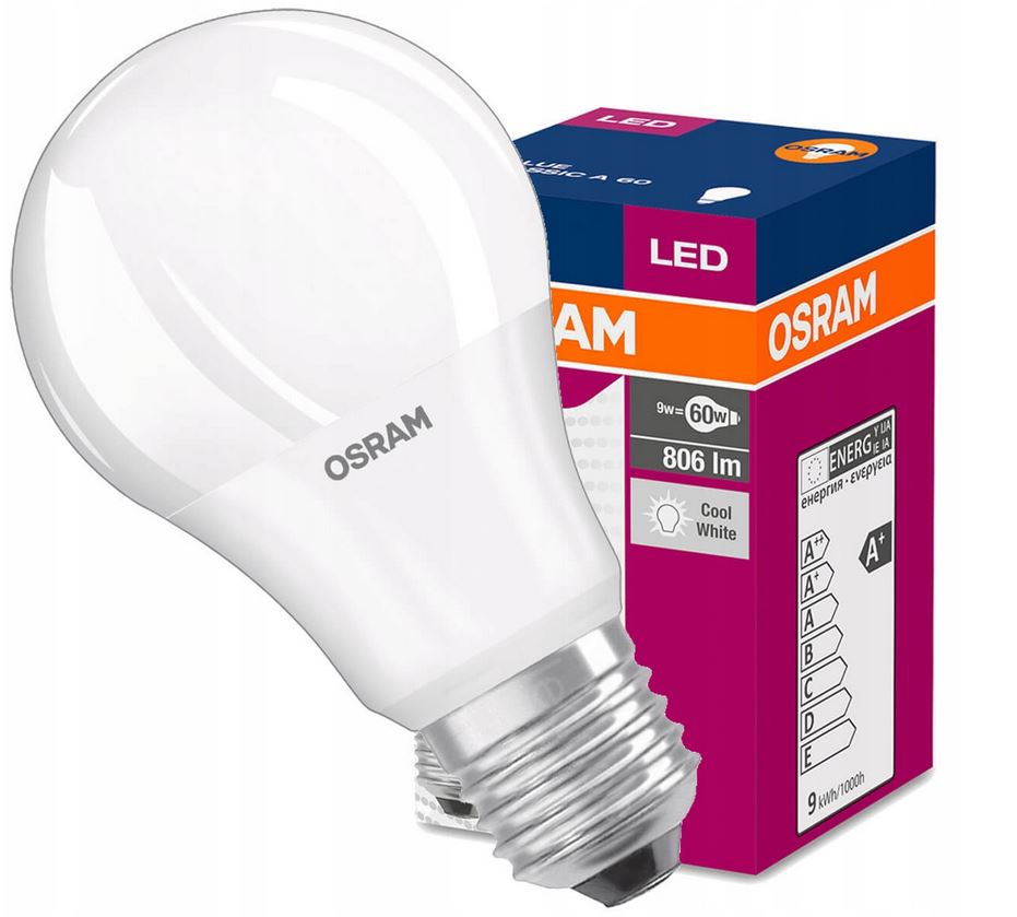 Żarówka LED 9W E27 Value CLA60 WW 240V Osram
