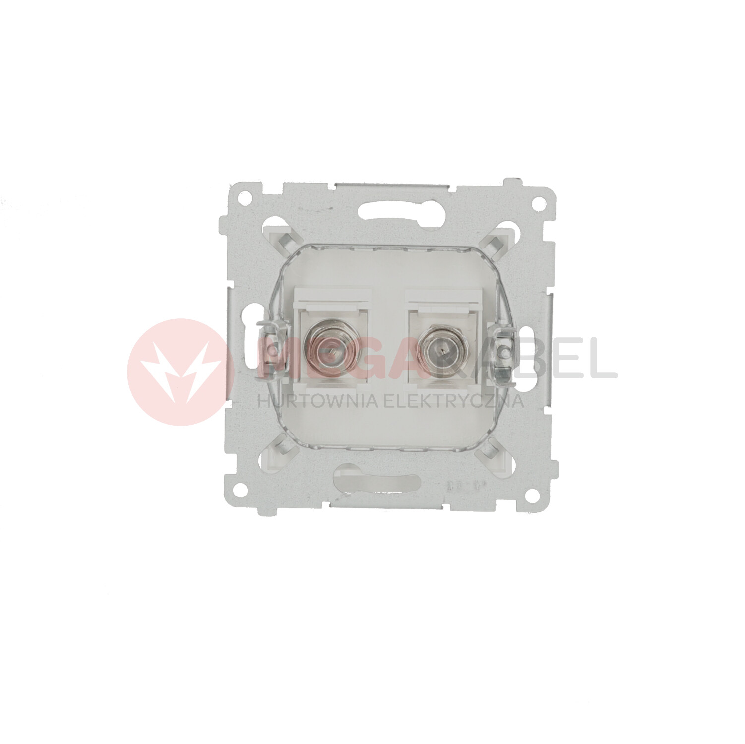 Simon54 Gniazdo SAT 2xF DASF2.01/11 białe