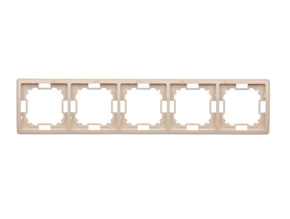 Basic Ramka na 5-moduły BMR5/12 beżowy SIMON