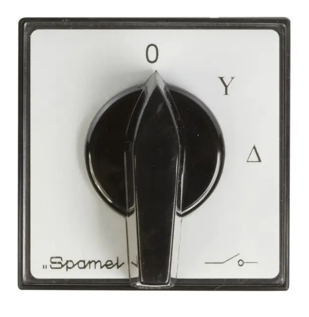 Łącznik krzywkowy gwiazda-trójkąt 3P 63A do zabudowy ŁK63-4.831P03 IP65 SPAMEL