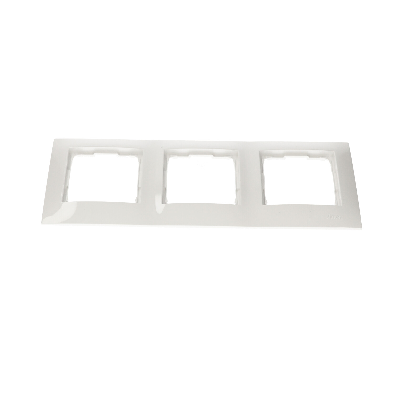 Simon54 Ramka na 3-moduł potrójna DR3/11 biała