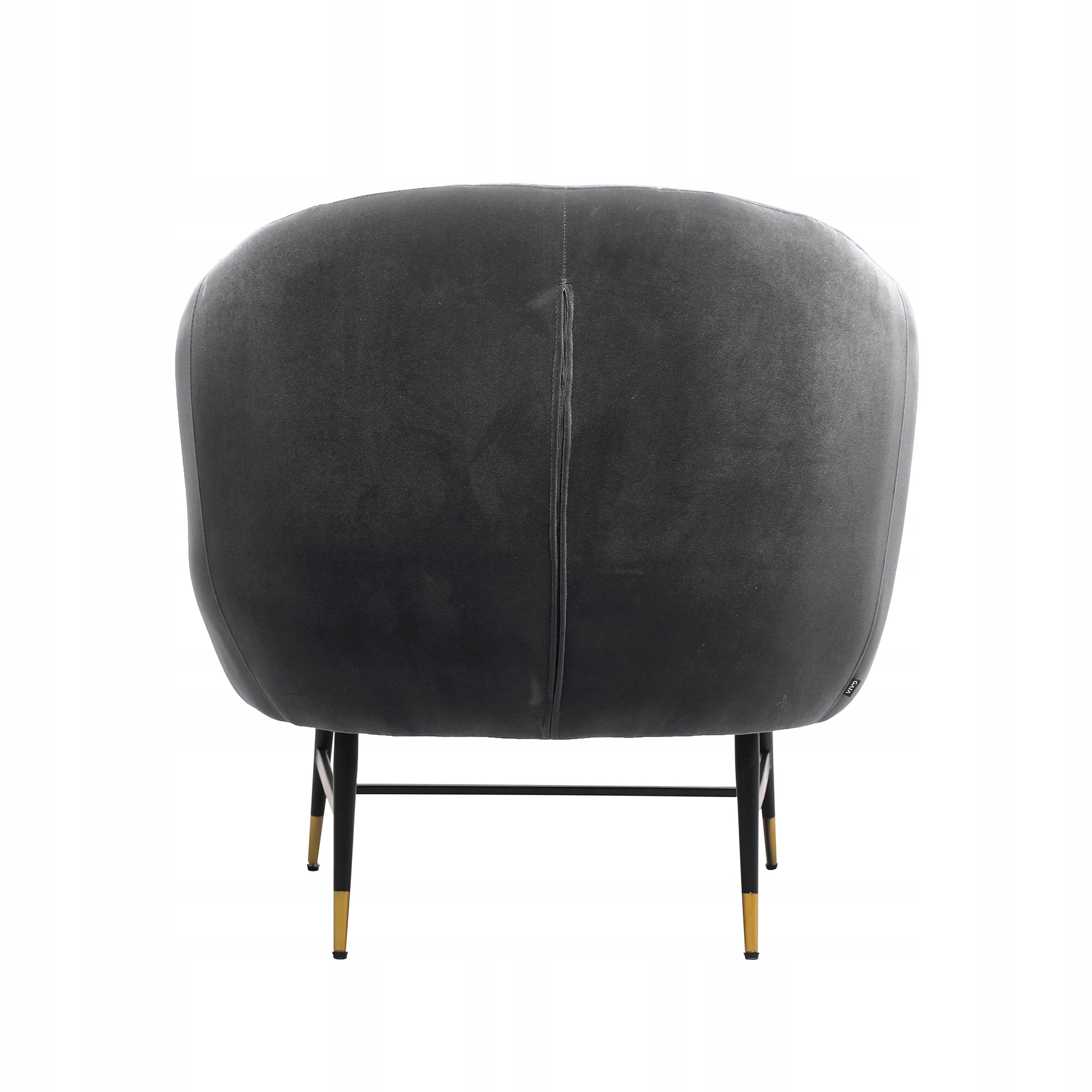 BRITNEY fotel wypoczynkowy popielaty / czarny / złoty 10 BRITNEY fotel wypoczynkowy popielaty / czarny / złoty korina.pl.pl