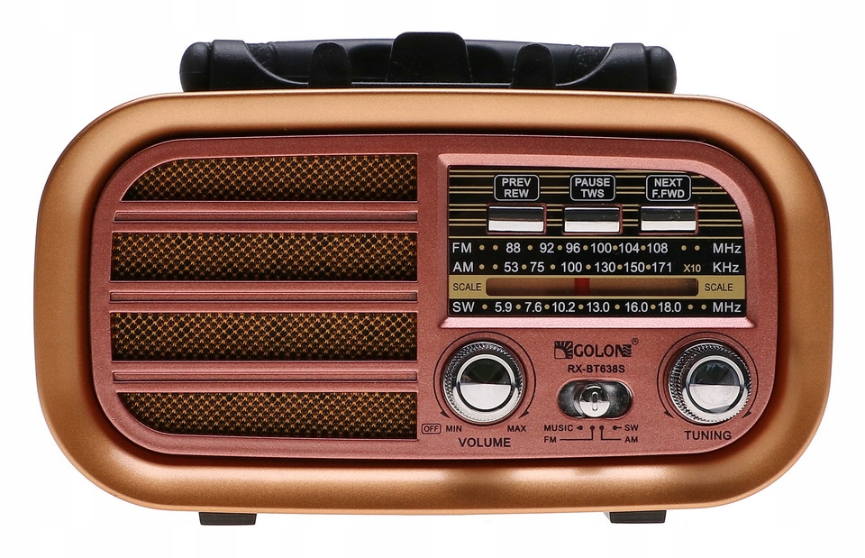 Radio PRZENOŚNE Retro SOLAR Bluetooth MP3 USB