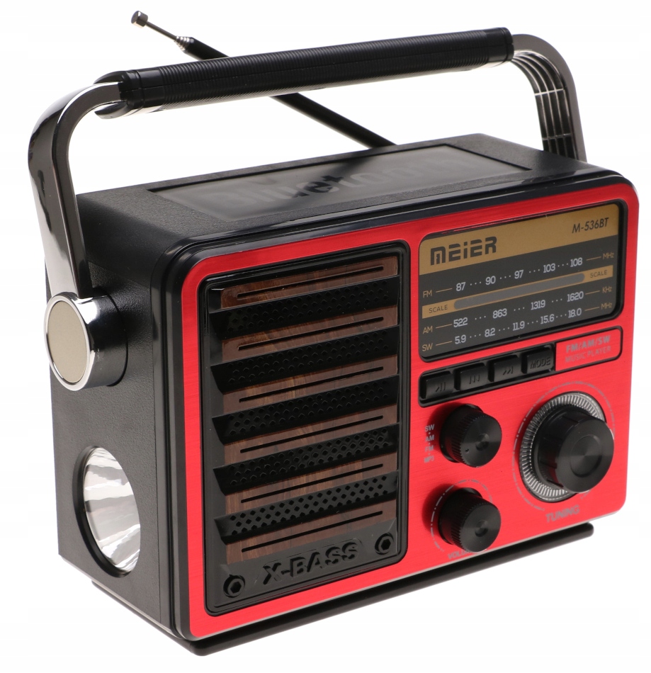 Radio PRZENOŚNE Głośnik Latarka Bluetooth MP3 USB