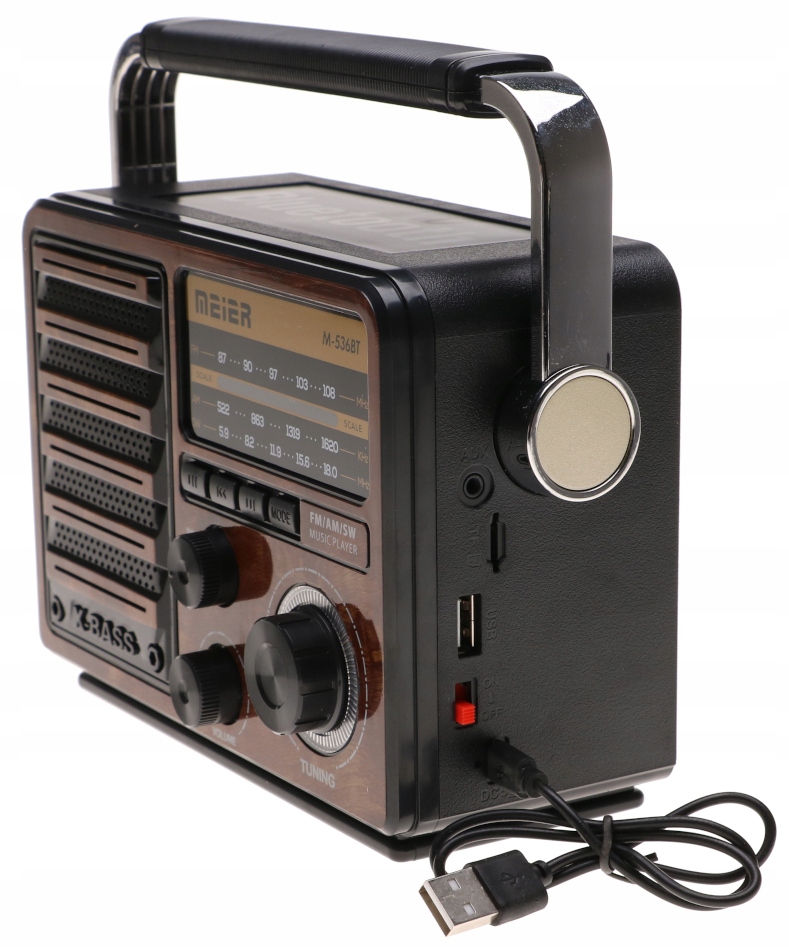 Radio PRZENOŚNE Głośnik Latarka Bluetooth MP3 USB