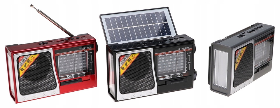 Radio PRZENOŚNE Głośnik Latarka Bluetooth SOLAR