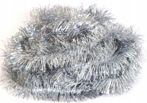 Set 5 lanturi decorative argintii pentru brad, Luka, 180cm, argintiu 1 63350b4e4c6c2c594fb3b7fbbb8d2b41