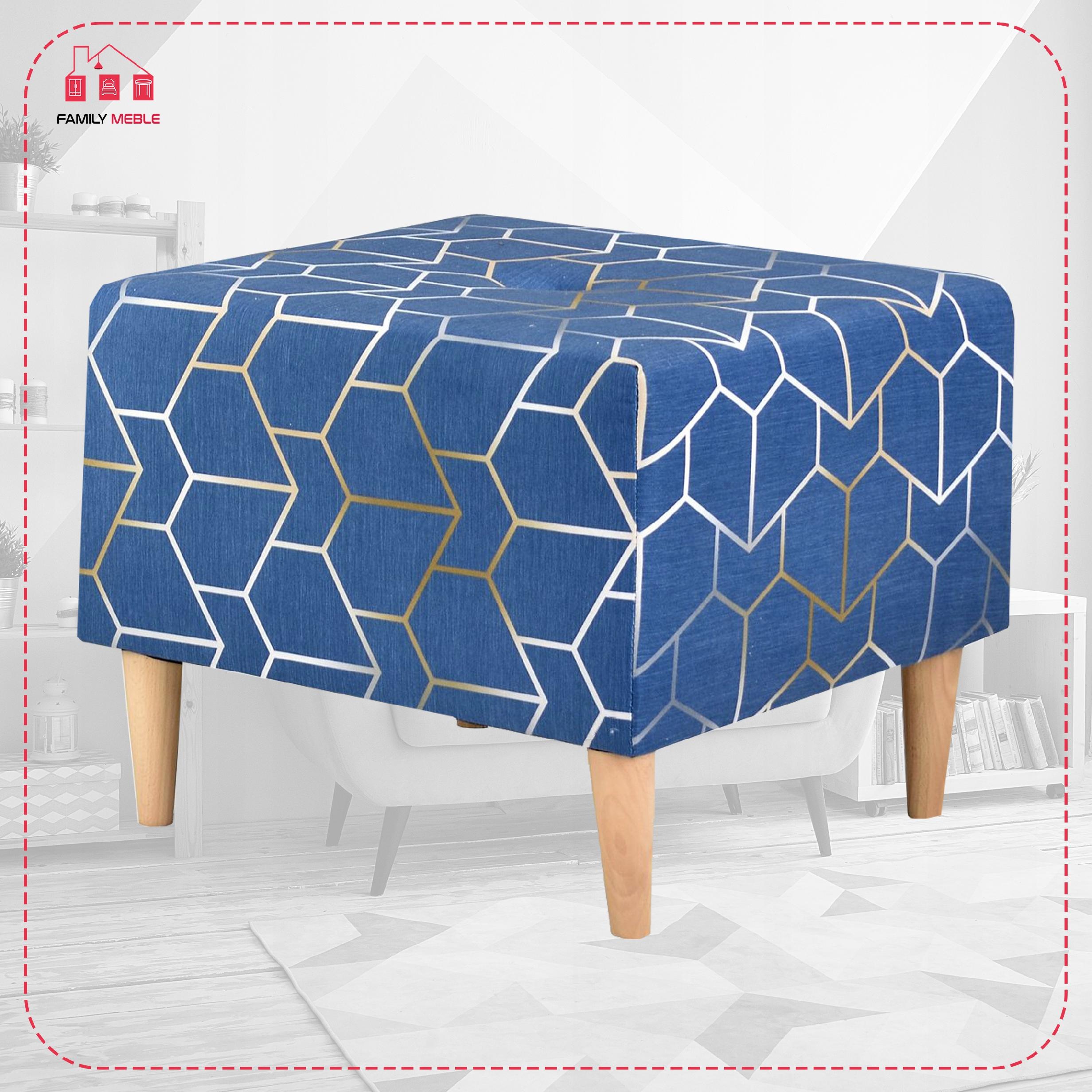 Pufa puf podnóżek siedzisko Ari Print