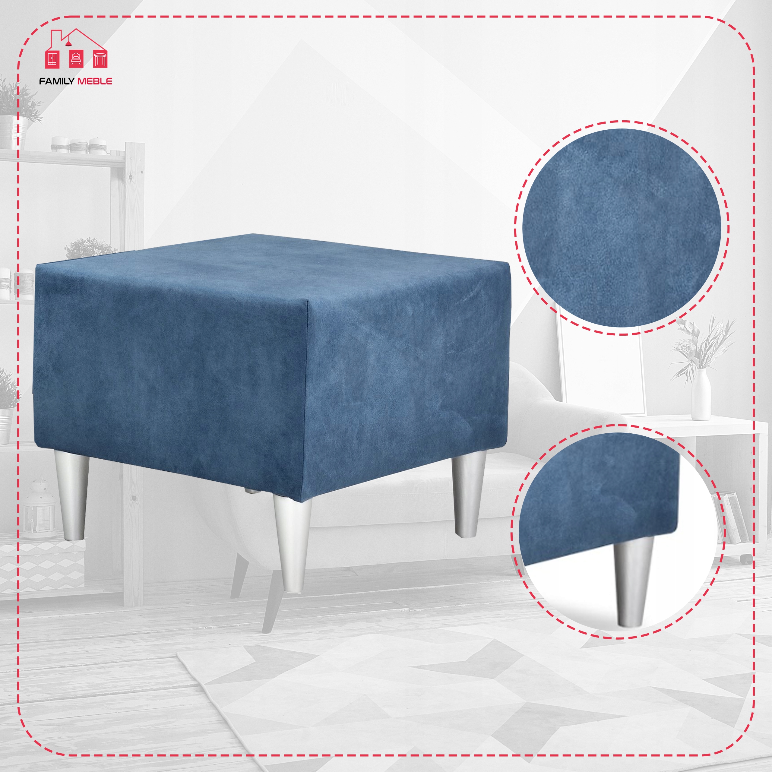 Pufa puf podnóżek siedzisko Ari