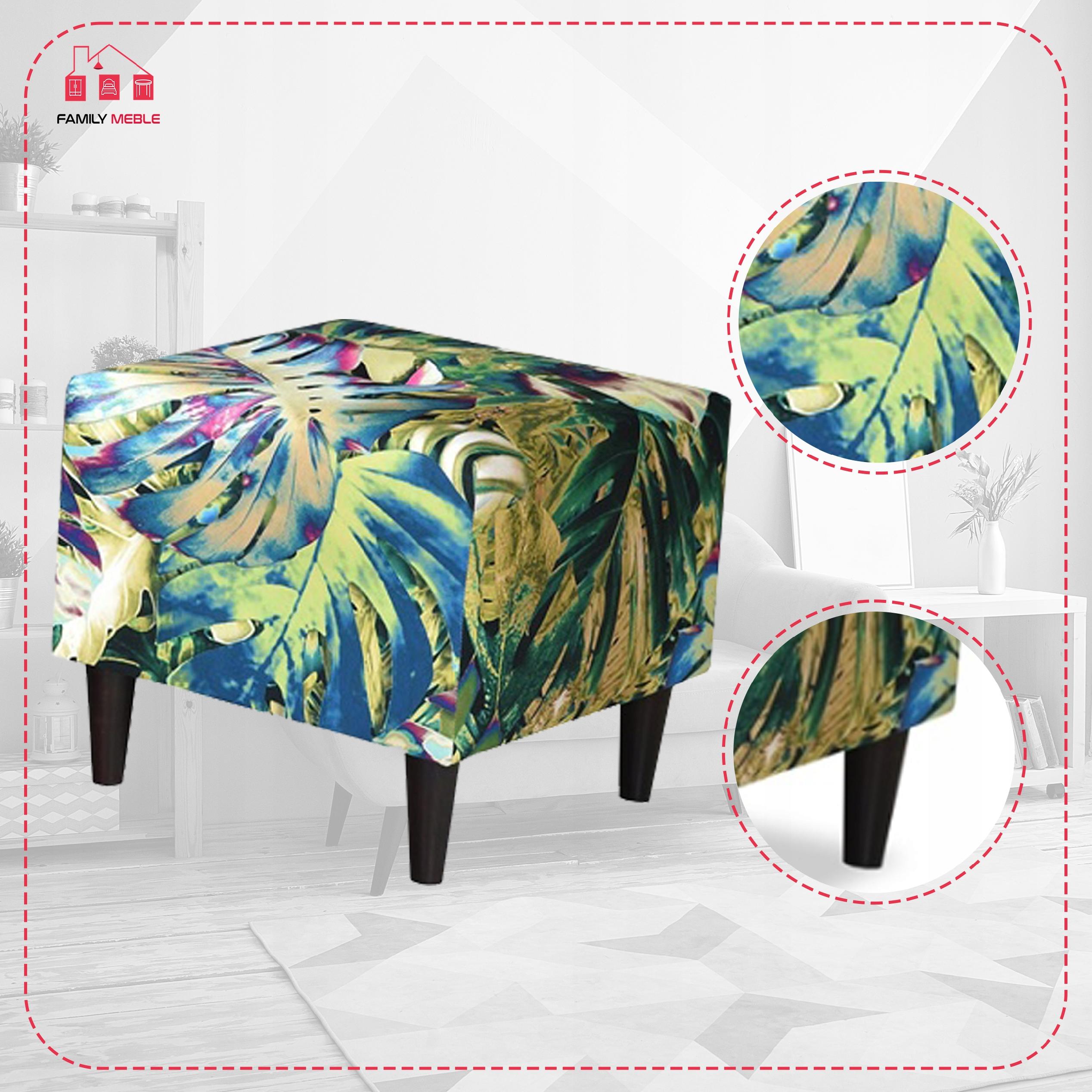 Pufa puf podnóżek siedzisko Ari Print