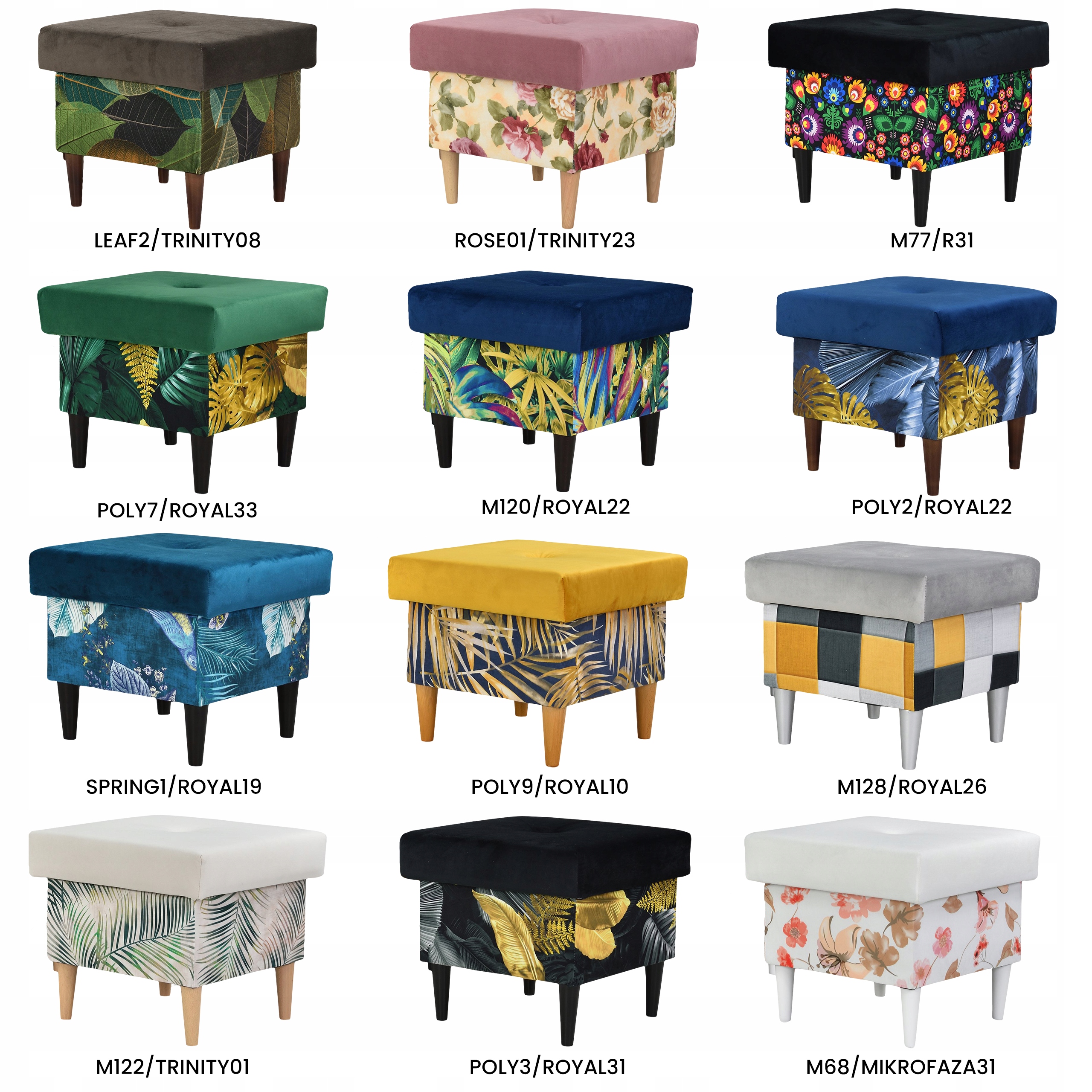 Pufa puf podnóżek ARI pojemnikiem schowkiem Family meble różne modele