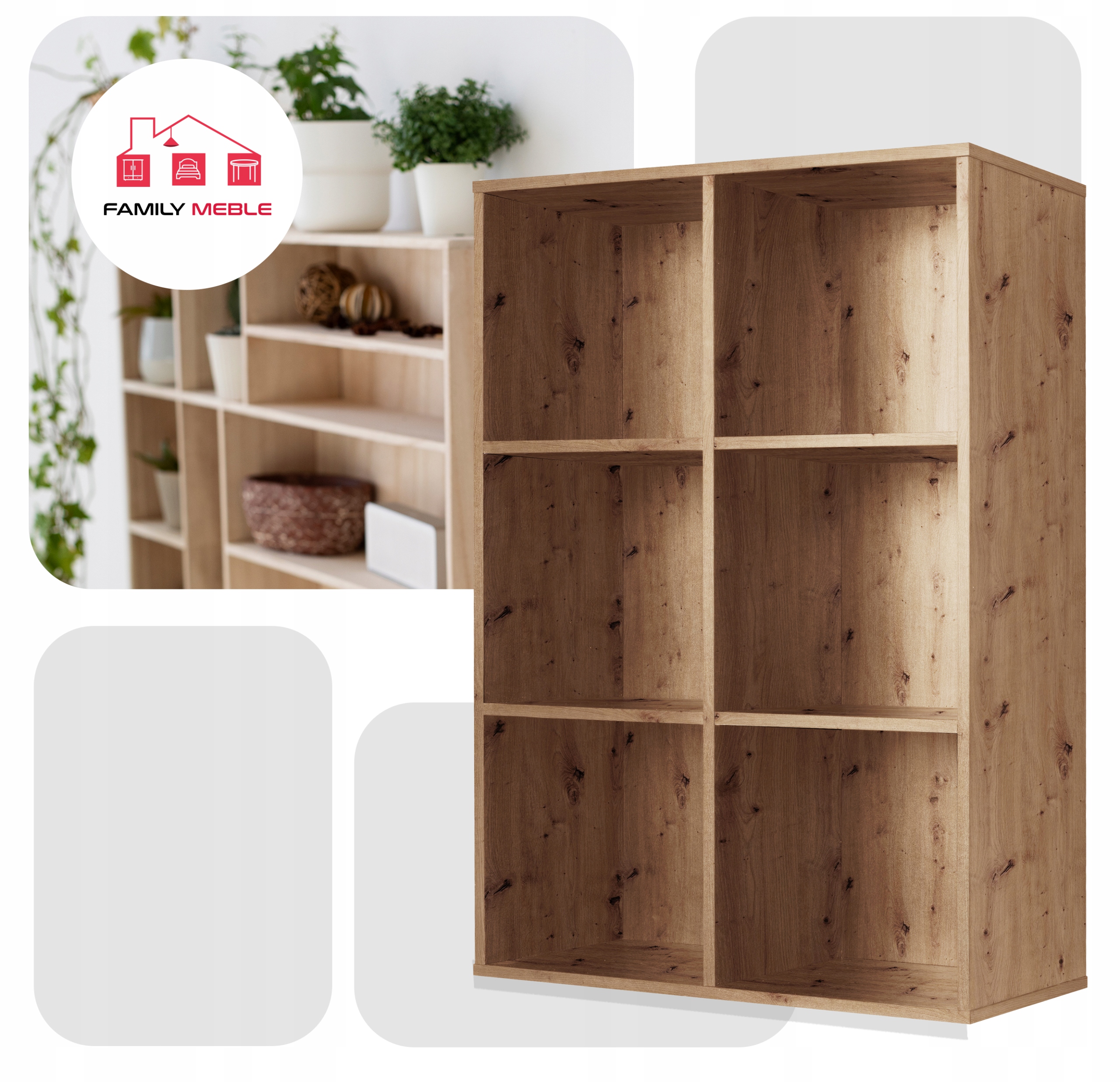 Regał półka organizer pojemnik stojak na płyty winylowe segregatory Cubo 5