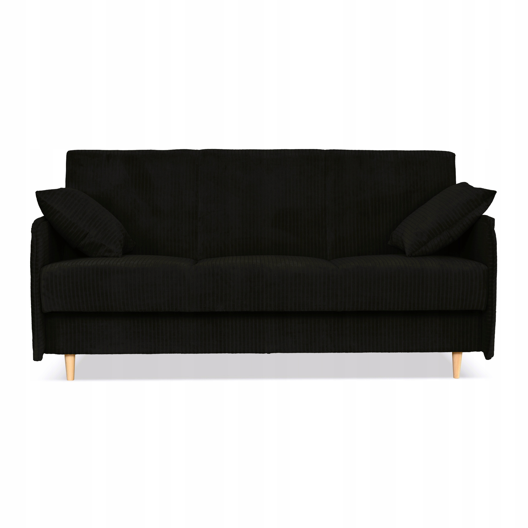 Kanapa sofa Alvo rozkładana wersalka funkcja spania pojemnik Family czarna