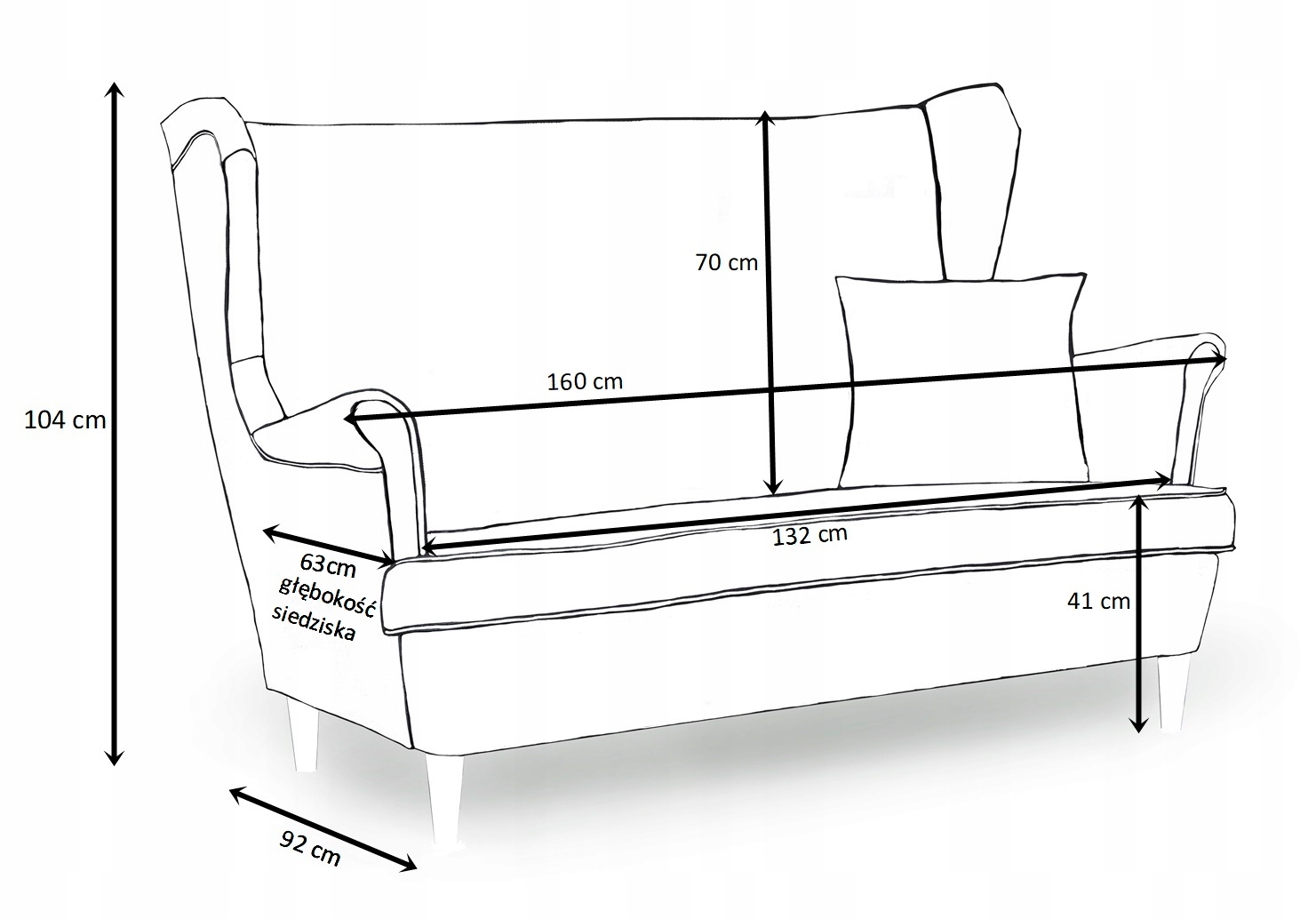 Zestaw wypoczynkowy mebli uszak Ari Print sofa fotele pufy  komplet