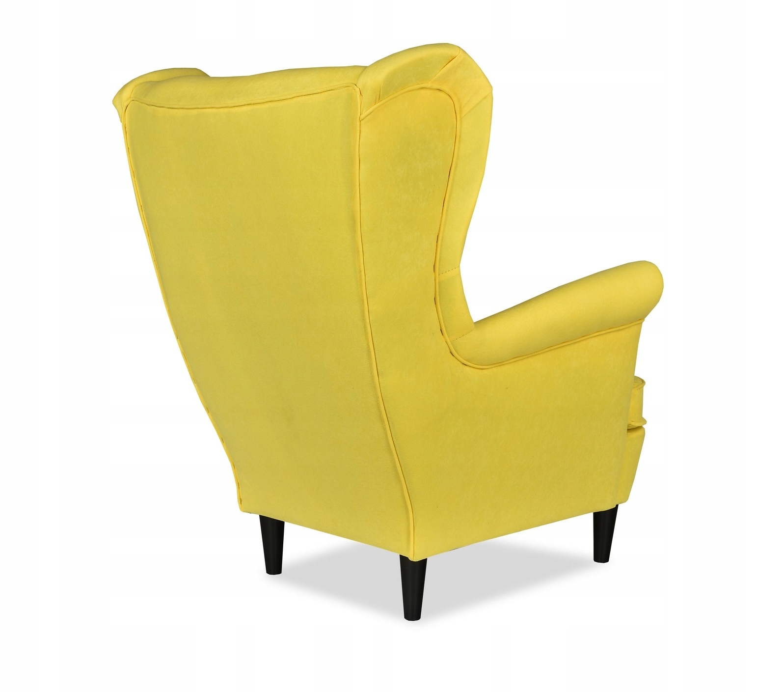 Fotel uszak ARI skandynawski  cytrynowy akcent do relaksu