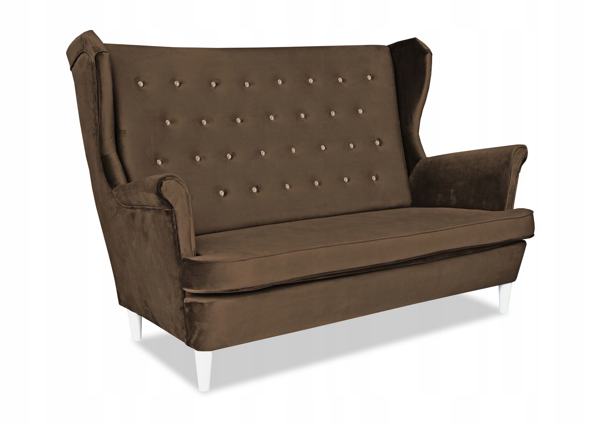 Zestaw wypoczynkowy mebli uszak Diana sofa fotele skandynawskie