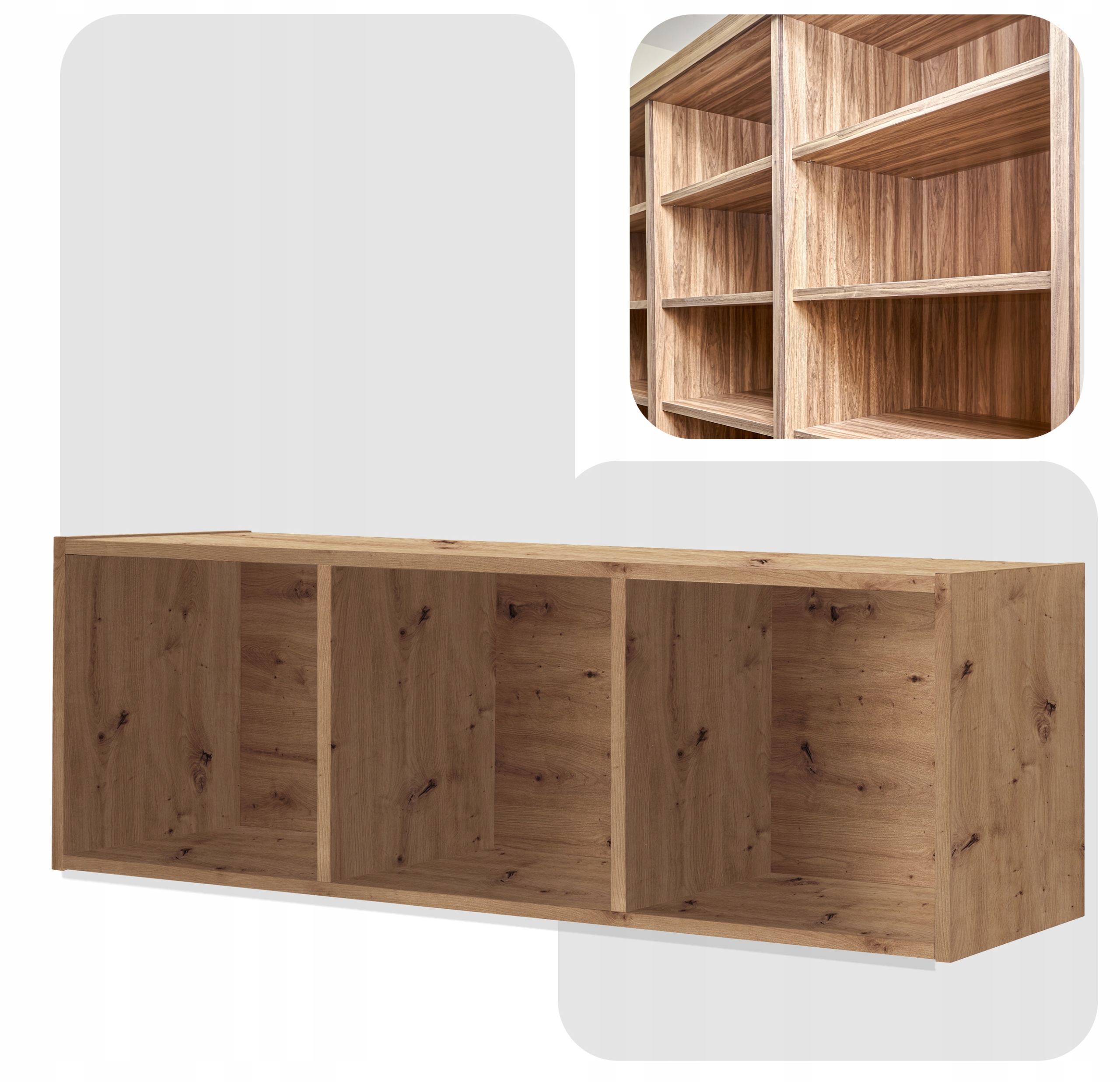 Regał półka organizer pojemnik stojak na płyty winylowe segregatory Cubo 3