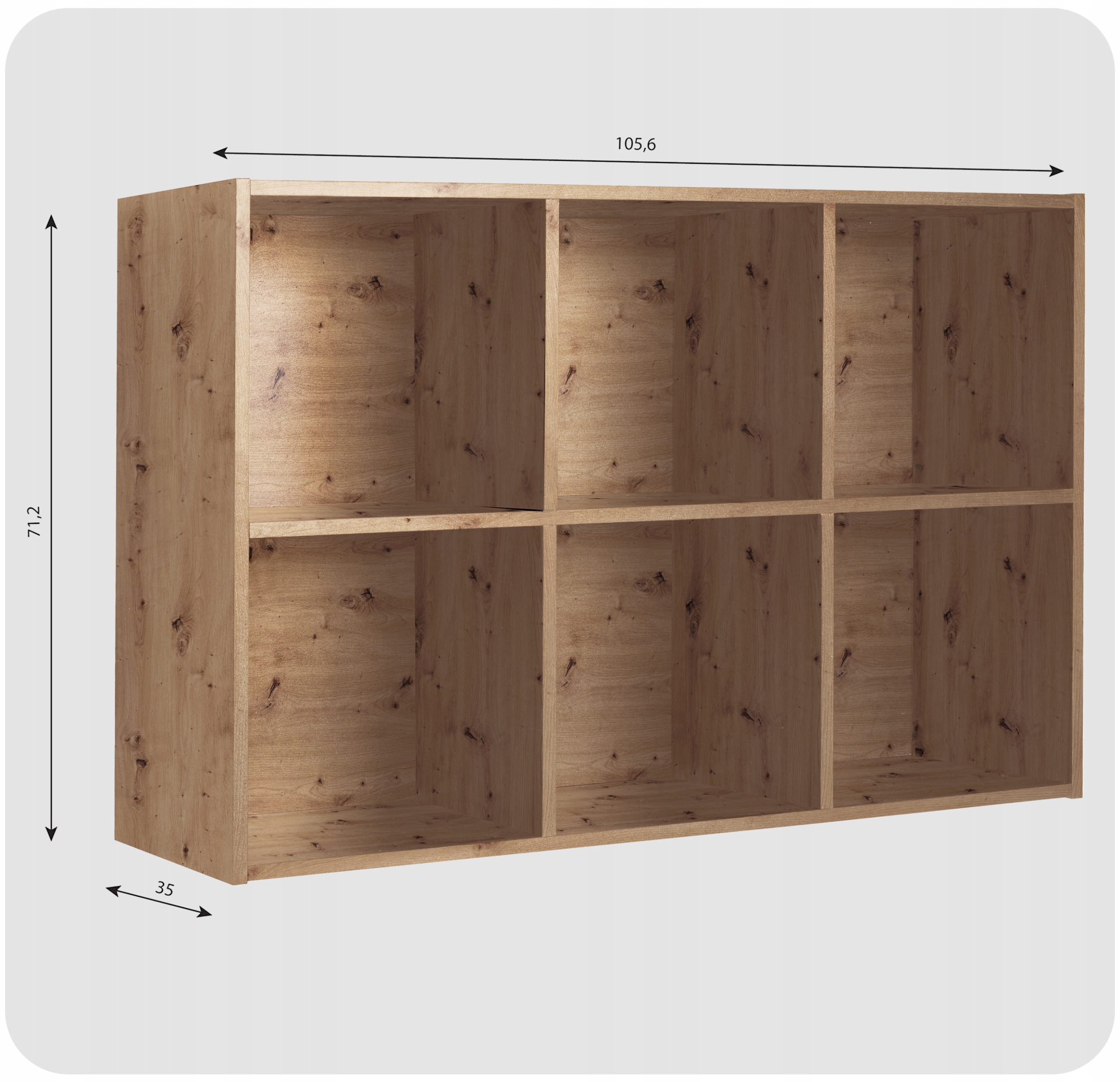 Regał półka organizer pojemnik stojak na płyty winylowe segregatory Cubo 5